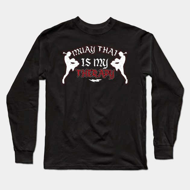 Cool Muay Thai shirt Long Sleeve T-Shirt by woormle